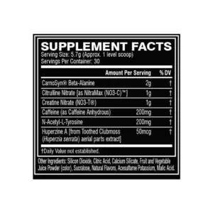 C4 EXTREME Preworkout Nutrition Facts In Pakistan