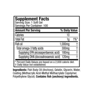 Muscletech Platinum Fish Oil Supplement Facts in Pakistan
