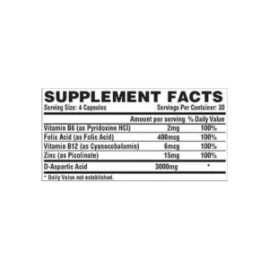 Nutrex T UP Nutrition Facts In Pakistan