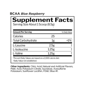Buy Supplement Facts Rule1 BCAAs-Blue-Raspberry