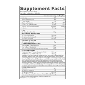 BUy Pre-Kaged-Preworkout Nutritional-Facts in Pakistan