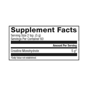 Dymatize Creatine Nutrition Facts