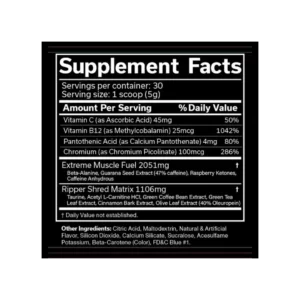 The Ripper Nutrition Facts