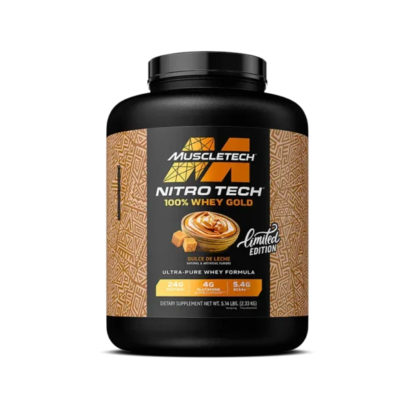 Buy Muscletech Nitrotech Whey Gold 5Lbs (Limited Edition) dulce de leche Flavor In Pakistan